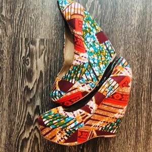 African Print Wedges!